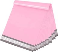 📦 keepack розовые полиэтиленовые конверты 14,5x19 дюймов 100 штук - самоклеящиеся пакеты для доставки одежды логотип