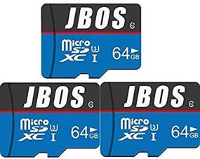 img 1 attached to 💽 3-Pack of JBOS 64GB Micro SDXC Cards - High Speed UHS-I Memory Cards, C10 U3, Compatible with Smartphone, Bluetooth Speaker, Tablet, PC, Drone, Camera