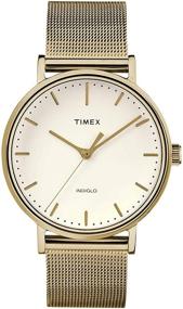 img 1 attached to ⌚️ Timex Женские наручные часы Fairfield 37 мм, аналоговые, с кожаным ремешком и кварцевым механизмом