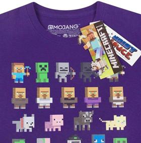 img 1 attached to Minecraft Sprites Characters Sleeved T Shirt Boys' Clothing for Tops, Tees & Shirts