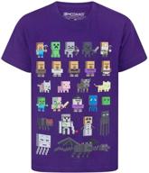 minecraft sprites characters sleeved t shirt boys' clothing for tops, tees & shirts logo