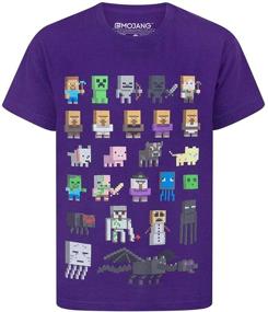 img 4 attached to Minecraft Sprites Characters Sleeved T Shirt Boys' Clothing for Tops, Tees & Shirts