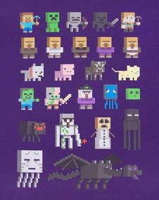 img 3 attached to Minecraft Sprites Characters Sleeved T Shirt Boys' Clothing for Tops, Tees & Shirts