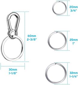 img 2 attached to 16Pcs Assorted Keychain Cridoz Chain: Organize Your Keys in Style