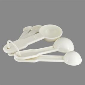 img 2 attached to Bezall 5 in 1 White Plastic Measuring Spoons Set for Kitchen Baking - 1g, 2.5g, 5g, 10g, 15g Tools