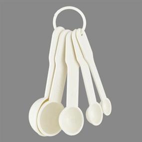 img 1 attached to Bezall 5 in 1 White Plastic Measuring Spoons Set for Kitchen Baking - 1g, 2.5g, 5g, 10g, 15g Tools