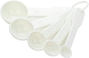 img 4 attached to Bezall 5 in 1 White Plastic Measuring Spoons Set for Kitchen Baking - 1g, 2.5g, 5g, 10g, 15g Tools