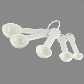 img 3 attached to Bezall 5 in 1 White Plastic Measuring Spoons Set for Kitchen Baking - 1g, 2.5g, 5g, 10g, 15g Tools