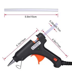 img 3 attached to SEISSO 20W Hot Glue Gun Kit with 30 Glue Sticks - Fast Heating Mini Melt Glue Gun for Quick Repairs, DIY School Projects, Art & Craft, and Festival Decorations