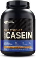 🍫 optimum nutrition gold standard 100% micellar casein protein powder - chocolate peanut butter 4lb (packaging may vary) logo