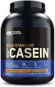 img 4 attached to 🍫 Optimum Nutrition Gold Standard 100% Micellar Casein Protein Powder - Chocolate Peanut Butter 4lb (Packaging May Vary)