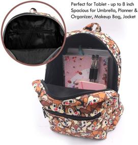 img 2 attached to 🎒 Versatile Finex Chip and Dale All Over Print Small Nylon Bag: Ideal Multipurpose Daypack for Travel, Shopping, and 8-inch Tablet/iPad Mini