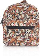 🎒 versatile finex chip and dale all over print small nylon bag: ideal multipurpose daypack for travel, shopping, and 8-inch tablet/ipad mini logo