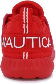 img 2 attached to Nautica Kids Girls Metallic Fashion Sneaker: Lace-Up Athletic Running Shoe I kappil I (Big Kid - Little Kid - Toddler)