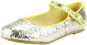 img 4 attached to 👧 Кукольник с блестками Chunky Glitter Flat FBA183009C детская обувь для девочек 13: Придайте стиля вашей малышке!