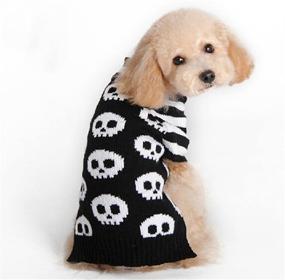 img 4 attached to NACOCO Sweaters Skeleton Sweater Clothing Dogs