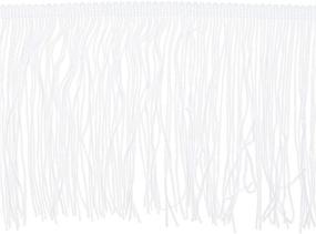 img 3 attached to 🎀 Juvale 6-inch x 49 Feet White Polyester Fringe Tassel Lace Trim for Improved SEO