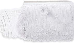 img 2 attached to 🎀 Juvale 6-inch x 49 Feet White Polyester Fringe Tassel Lace Trim for Improved SEO