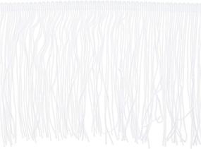 img 1 attached to 🎀 Juvale 6-inch x 49 Feet White Polyester Fringe Tassel Lace Trim for Improved SEO