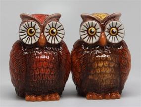 img 1 attached to 🦉 Pacific Trading ATTRACTIVES Owl Salt and Pepper Shaker Set