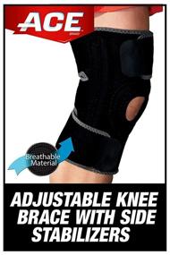 img 3 attached to ACE Adjustable Knee Brace: Dual Stabilizers for Weak, Injured, Arthritic or Sore Knee