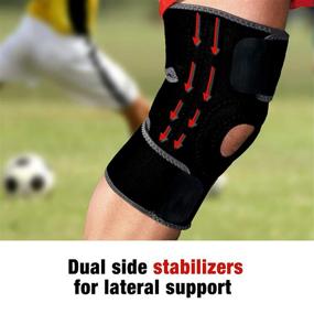 img 1 attached to ACE Adjustable Knee Brace: Dual Stabilizers for Weak, Injured, Arthritic or Sore Knee