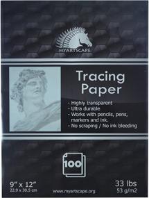 img 2 attached to 🎨 MyArtscape Tracing Paper Pad - 33lb - 9"x12" - 100 Transparent Sheets - Artist Quality: The Perfect Tool for Precise Sketching and Tracing Projects