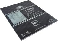 🎨 myartscape tracing paper pad - 33lb - 9"x12" - 100 transparent sheets - artist quality: the perfect tool for precise sketching and tracing projects logo