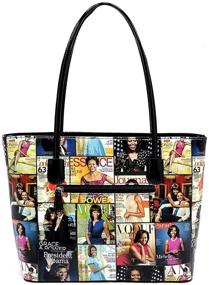 img 1 attached to Magazine Collage Shopper Michelle Handbag