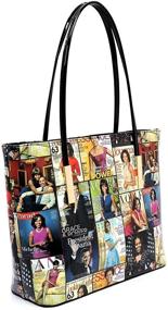 img 2 attached to Magazine Collage Shopper Michelle Handbag
