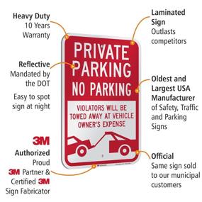 img 1 attached to SmartSign Violators Reflective Laminated Protection Occupational Health & Safety Products