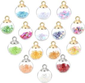 img 4 attached to PandaHall Pendants Rhinestone Findings 15 5 16Mm