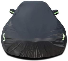 img 4 attached to 🚗 Premium All-Weather Car Cover for Maserati Ghibli/GranTurismo/GT Convertible - Waterproof, Windproof, Indoor/Outdoor, Breathable – Includes Storage Bag