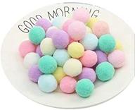 🎉 yycraft 100pcs 1 inch candy colored craft pom poms balls: ideal for hobby supplies, diy crafts, party decorations logo