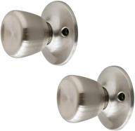 🚪 satin nickel terrace dummy door knob set: design house 190579 - 2-pack, 2 piece логотип