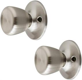 img 4 attached to 🚪 Satin Nickel Terrace Dummy Door Knob Set: Design House 190579 - 2-Pack, 2 Piece