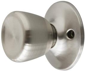 img 1 attached to 🚪 Satin Nickel Terrace Dummy Door Knob Set: Design House 190579 - 2-Pack, 2 Piece