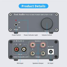 img 2 attached to V1.0G - Mini Hi-Fi Professional Digital Amp for Home Speakers - 2 Channel Stereo Audio Class D Amplifier - 50W x 2