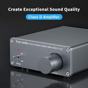 img 3 attached to V1.0G - Mini Hi-Fi Professional Digital Amp for Home Speakers - 2 Channel Stereo Audio Class D Amplifier - 50W x 2