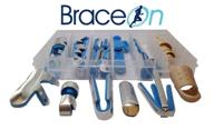 🖐️ enhanced finger and thumb splint kit - 24-piece set for hand injuries, foam support for ultimate comfort, metal splints, assorted styles logo