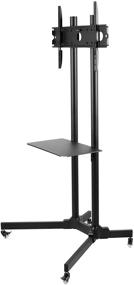 img 3 attached to 📺 Seneca AV SM61 Mobile Flat Panel TV Mount - Adjustable Height, Black - Suitable for 30-65" Monitor Displays