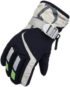 img 3 attached to 🧤 Momoon Kids Winter Gloves: Toddler Snow Gloves 2 Pairs - Adjustable & Warm Gloves for Boys and Girls