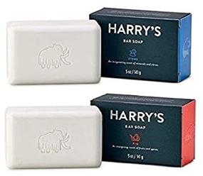 img 1 attached to 🌿 Refreshing Self-Care: Harry's 5 Oz Stone & Fig Bar Soap Set for Nourished Skin