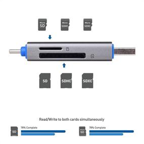 img 2 attached to 🔌 Cable Matters USB 3.0 and USB C SD Card Reader: Android and iPad Pro Compatible with Step Down Design - Also Works with MacBook Pro, Surface Pro 7