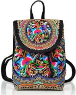 🎒 exquisite goodhan vintage embroidery backpack: women's handbags, wallets & shoulder bags logo