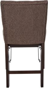 img 2 attached to 🪑 Set of 2 MECO STAKMORE Parson's Folding Chairs in Espresso Finish