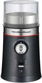 img 4 attached to ☕ Hamilton Beach 10oz Electric Coffee Grinder: Multiple Grind Settings, 14 Cups Capacity, Stainless Steel Blades, Black