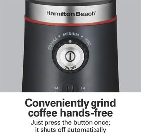 img 3 attached to ☕ Hamilton Beach 10oz Electric Coffee Grinder: Multiple Grind Settings, 14 Cups Capacity, Stainless Steel Blades, Black