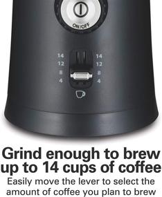 img 1 attached to ☕ Hamilton Beach 10oz Electric Coffee Grinder: Multiple Grind Settings, 14 Cups Capacity, Stainless Steel Blades, Black