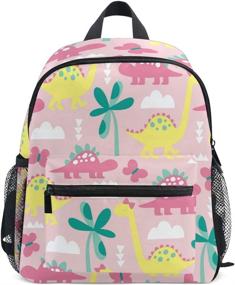 img 4 attached to OREZI Dinosaur Backpack Schoolbag Preschool Backpacks for Kids' Backpacks